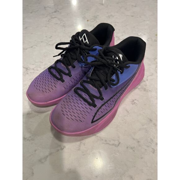 Puma Women’s Stewie 1 'Causing Trouble' Basketball Sneakers Size 9 Purple Pink - Picture 6 of 11